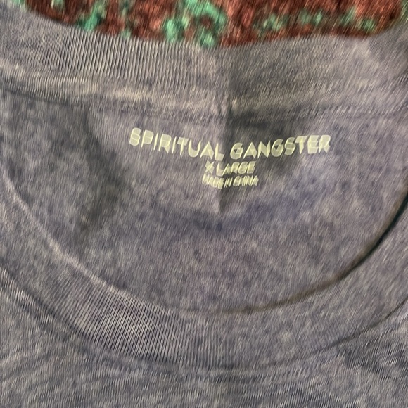 NWT Spiritual Gangster Cropped Tank XL Purple Good Karma - Picture 3 of 4